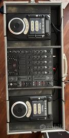 Console da DJ completa con custodia e cavalletto