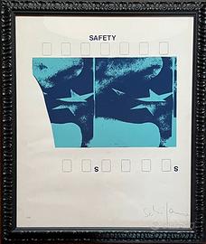 Mario Schifano - Safety, 1968 - Serigrafia firmata