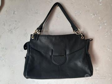 Borsa in pelle nera marca Luana