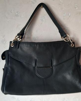 Borsa in pelle nera marca Luana