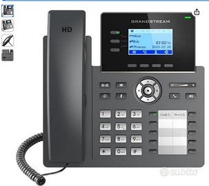 3 Telefoni tavolo ufficio Grandstream GRP2604P