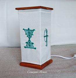 Lampada da tavolo stile sardo