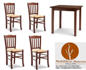 Set Tavoli Sedie Ristorante Bar cod161 Vintage