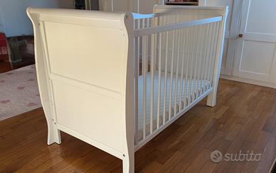 lettino +culla trasformabile  + materasso