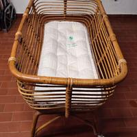 Culla di bambu' con rivestimento
