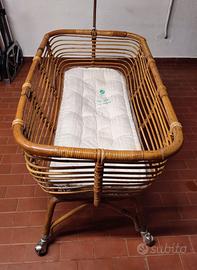 Culla di bambu' con rivestimento