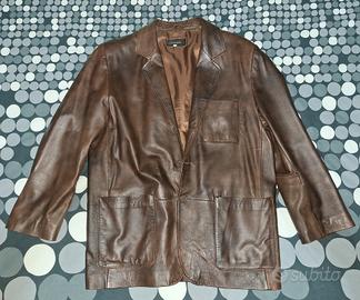 Giacca vintage uomo vera pelle 