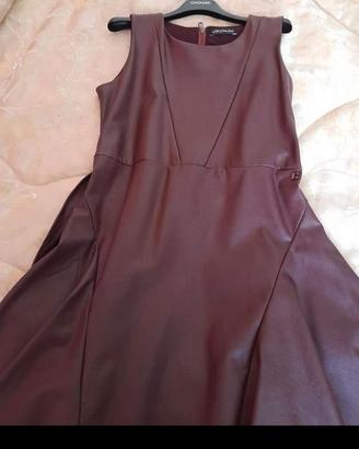 Abito in ecopelle bourdeaux Coconuda