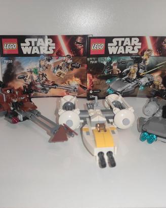 Lotto 3 LEGO Star Wars 75131 75133 microfighters