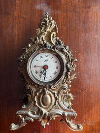 Orologio da tavolo Walt in bronzo/ottone dorato