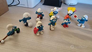 Puffi vintage originali da collezione