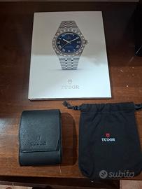 tudor porta orologio da viaggio con catalogo