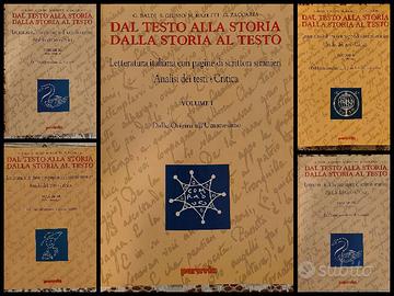 Libri di testo - storia e letteratura italiana 1)