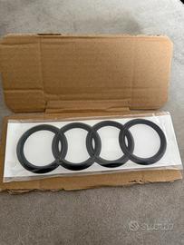 Logo Audi Adesivo Nero Lucido