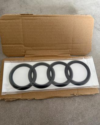 Logo Audi Adesivo Nero Lucido