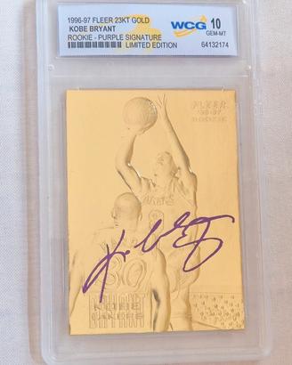 Card in oro Limited Edition Kobe Bryant NBA Basket