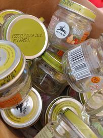 Vasetti in vetro con coperchio