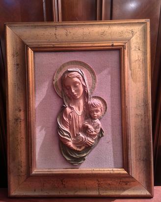 QUADRO RELIGIOSO MADONNA E BAMBINO
