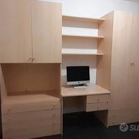 Cameretta completa scrivania armadio
