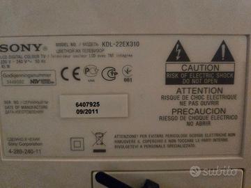 TV sony 22 pollici + decoder dvb-t2
