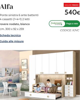 Mobili cameretta Alfa Mondo Convenienza