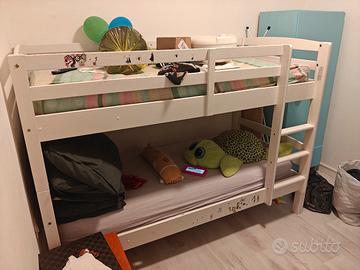 letto a castello con materassi compresi 