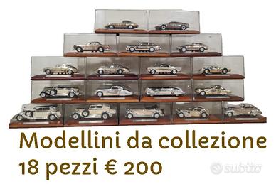 18 auto antiche nella teca