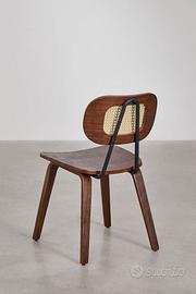 Sedia in legno e rattan SKLUM