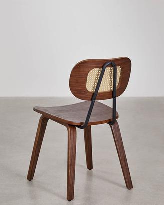 Sedia in legno e rattan SKLUM