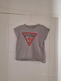 T-shirt Guess grigia da donna