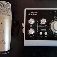 Microfono a Condensatore e Scheda Audio Audient