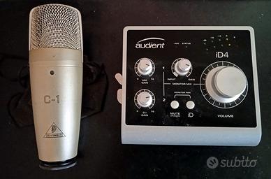 Microfono a Condensatore e Scheda Audio Audient