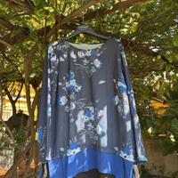 Vestito Blu a fiori