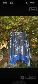 Vestito Blu a fiori