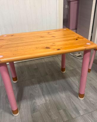 tavolino bambini con 2 sedie