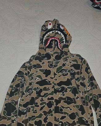 A Bathing Ape (BAPE) Full-Zip Shark Hoodie