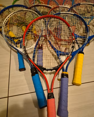 Lotto 15 Racchette da Tennis assortite + Sacca 