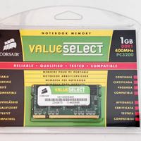 RAM MEMORY CORSAIR DDR1 1GB 400MHz PC3200