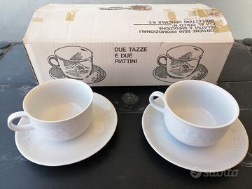 Tazze piattini Mulino Bianco vintage anni 80