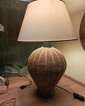 Lampada in rattan 
