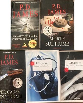 Libri gialli P. D. James (4€ uno, 15€ tutti)