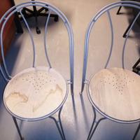 2 Sedie in ghisa e legno