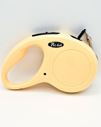 Guinzaglio estensibile per cani 5 metri giallo