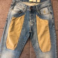 Jeckerson jeans con toppa beige