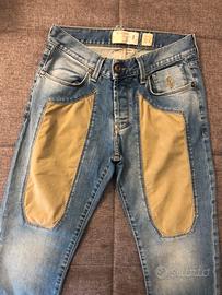 Jeckerson jeans con toppa beige