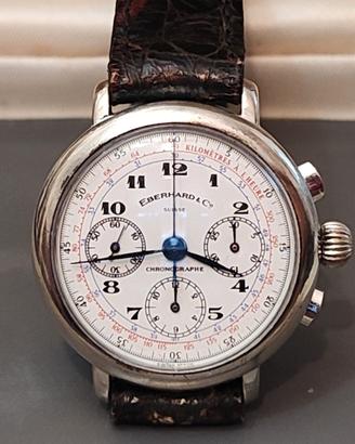EBERHARD & C.  CRONOGRAPHE ARGENTO 