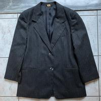 Blazer gessato, donna, 100 %, lana, Made in Italy