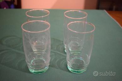 4 bicchieri in cristallo vintage(anni 80')