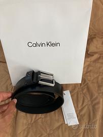 Cintura nera con fibbia Calvin Klein taglia 90