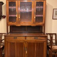Antica Credenza vetrina intarsiata